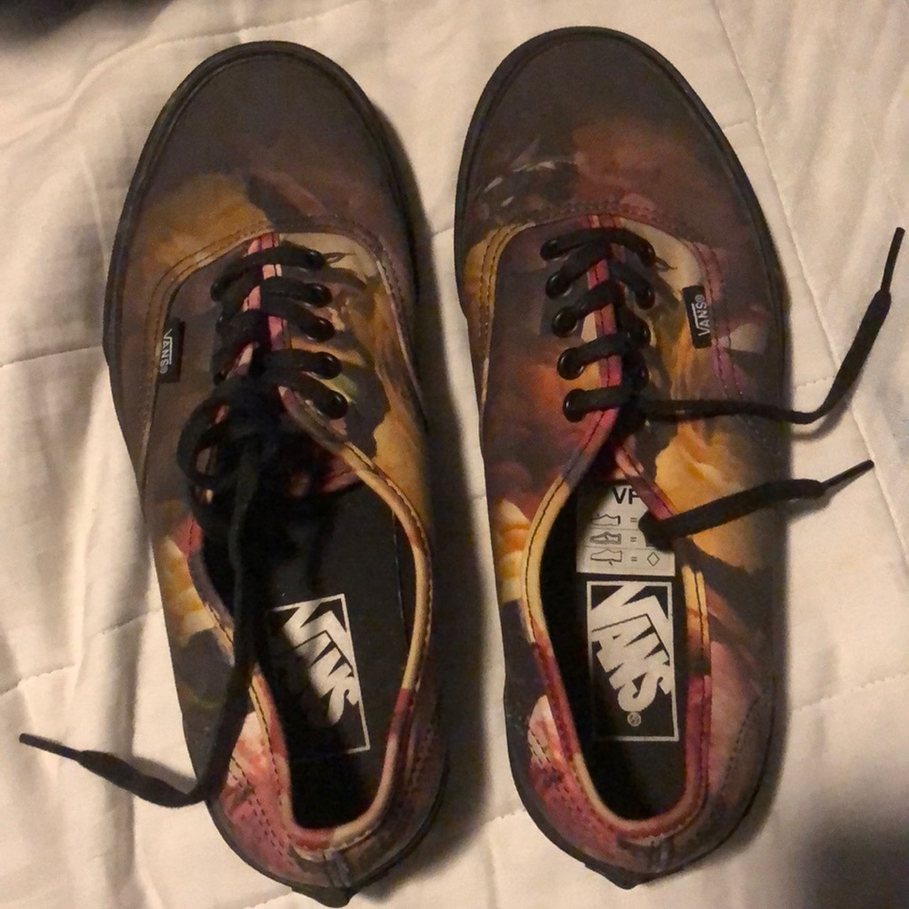 Vans floral ombré shoes !